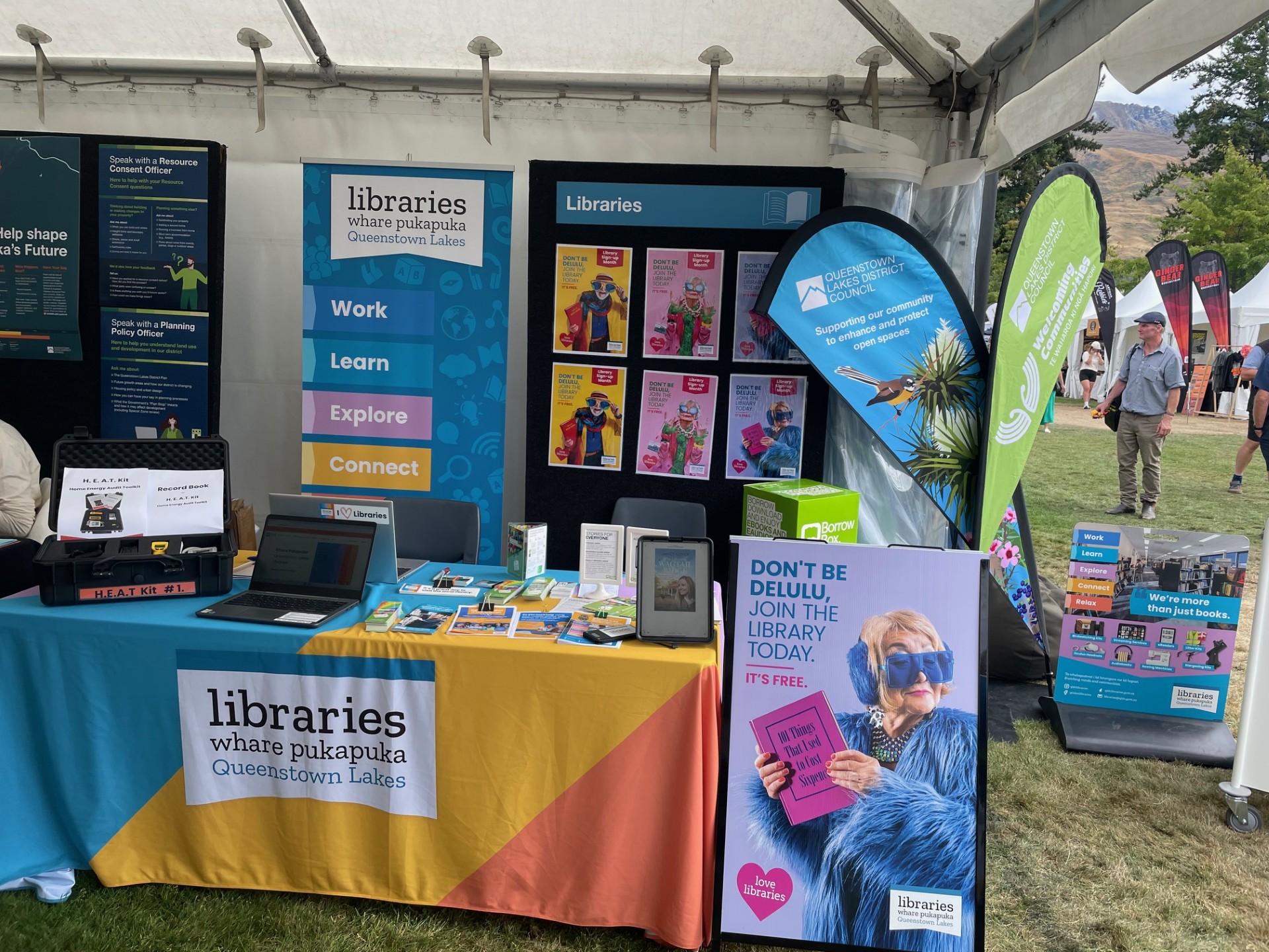 Library Pop-up at the Wanaka A&P Show