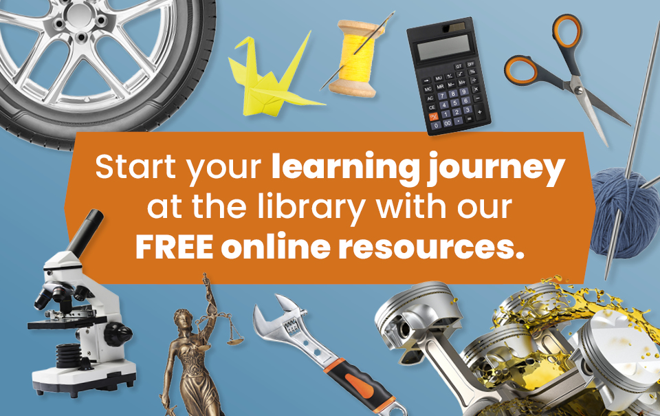 Star your learning journey at the library with our free online resources