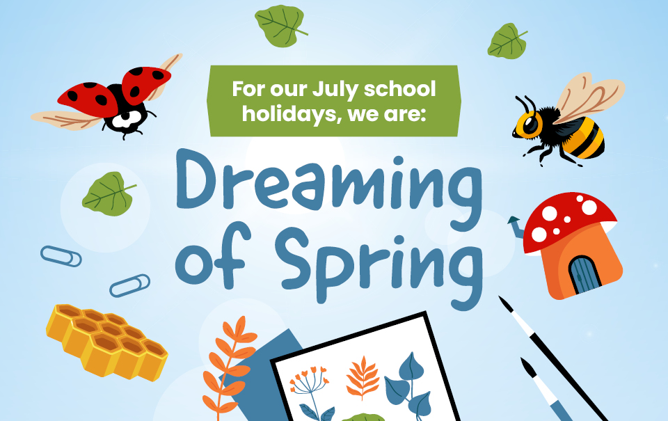 For our July school holidays we are Dreaming of Spring, QLDC Libraries School Holiday Programme