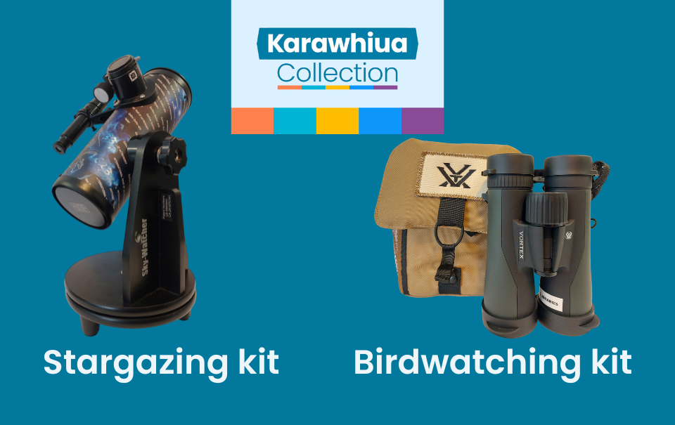 Images of outdoor exploration kits from the Karawhiua Collection