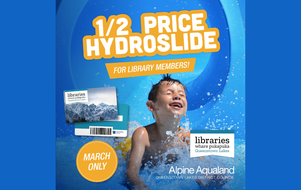 1/2 price Hydroslide for library members this March