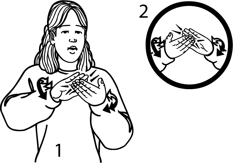 This is the NZ Sign Language motion for Hapori | Community
